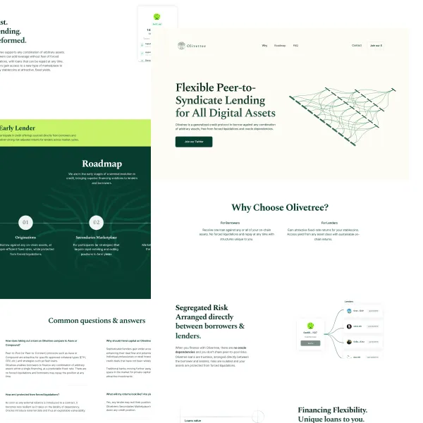 React landing page with modern UI and responsive design